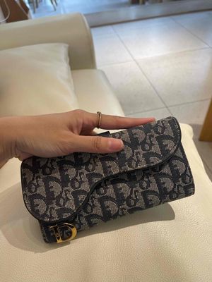 Dior Saddle long wallet authentic