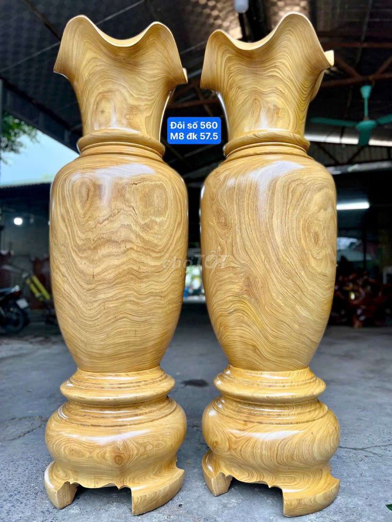 Lục bình Gỗ gõ Vàng 1m8. Mua bán Đồ sưu tầm, đồ cổ tại Thị xã Bến Cát Bình Dương được đăng bởi Piphayboy hình 1