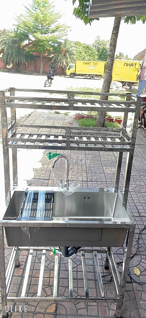 Bồn rửa chén Inox 201 có kệ. Dịch vụ nhà cửa khác tại Quận Cái Răng Cần Thơ được đăng bởi INOX Gia Dụng  hình 1