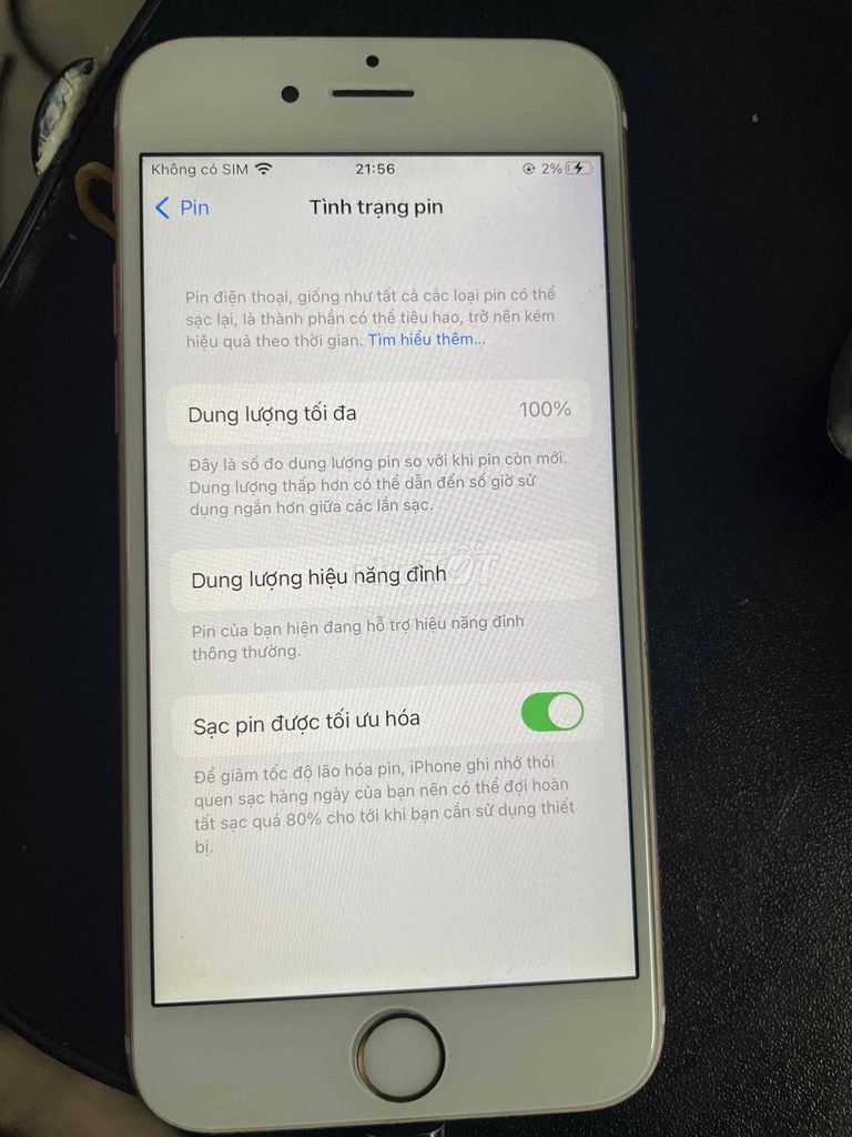 iPhone 6S Vàng hồng pin 100%. Mua bán Điện thoại tại Quận 12 Tp Hồ Chí Minh được đăng bởi Thanh Trần Nhật hình 1