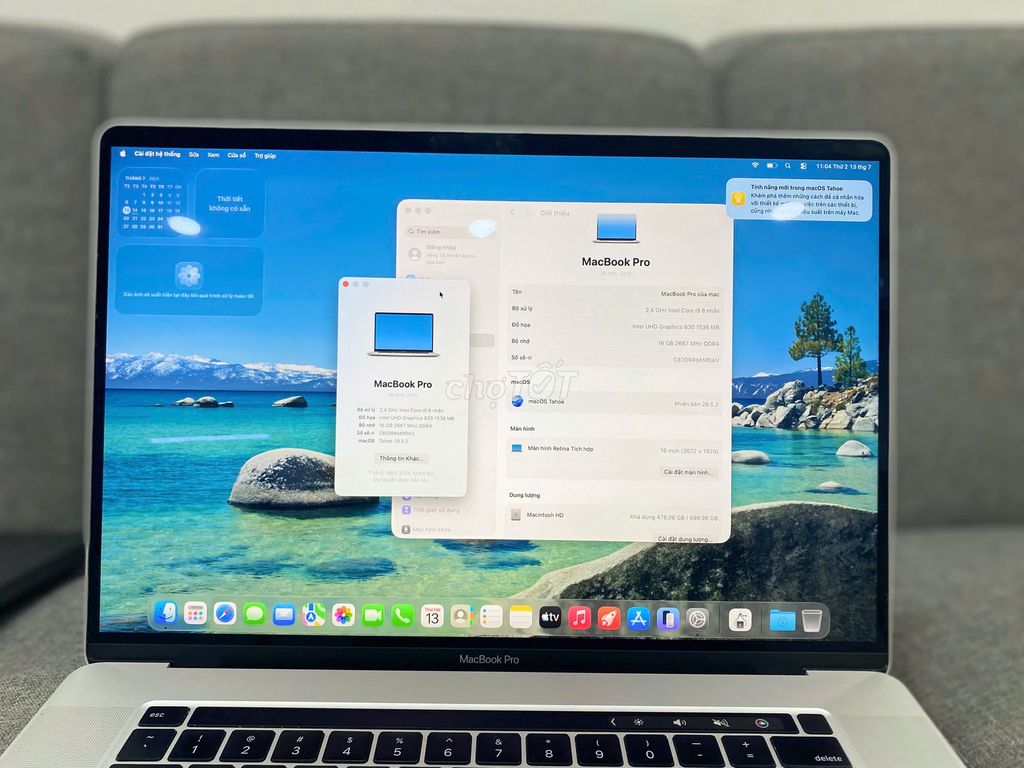 MacBook Pro 16inch 2019 Core i9 Ram 16Gb SSD 512Gb. Mua bán Laptop tại Quận 10 Tp Hồ Chí Minh được đăng bởi Lapvn hình 1