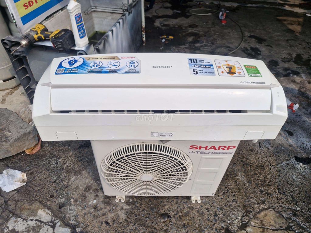 Máy lạnh Sharp 1hp inveter 90% bao lắp bh 6 tháng