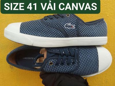 LACOSTE VẢI CANVAS THOÁNG.BAO REAL.SIZE 41