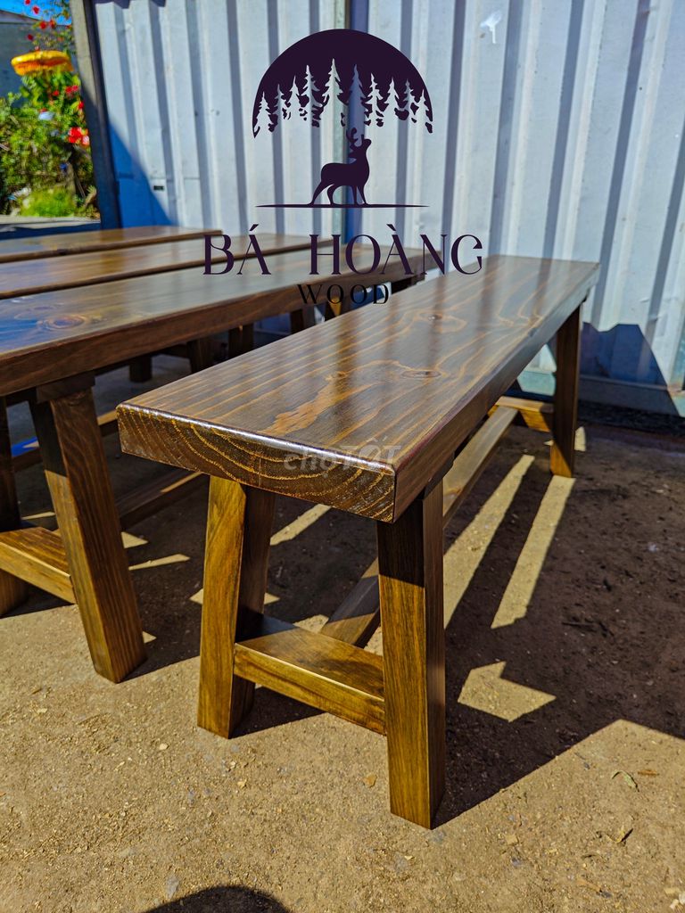 Ghế băng gỗ Bá Hoàng Wood