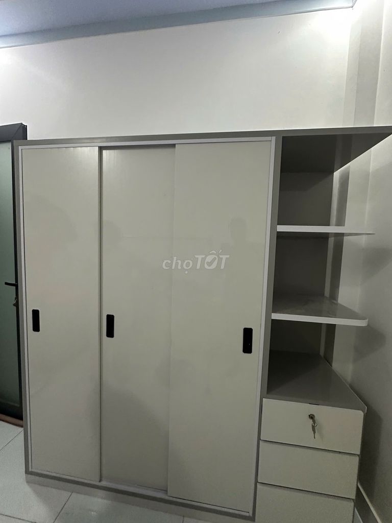 Tủ quần áo Nhựa Đài Loan Trắng 3 cánh 1 kệ lùa. Mua bán Tủ, kệ gia đình tại Thành phố Thủ Đức Tp Hồ Chí Minh được đăng bởi Phương hoa hình 1