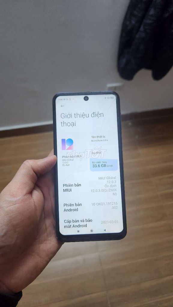 Xiaomi Redmi Note 9 Pro 64GB Xanh. Mua bán Điện thoại tại Quận Hoàng Mai Hà Nội được đăng bởi Trần Minh Phúc  hình 1