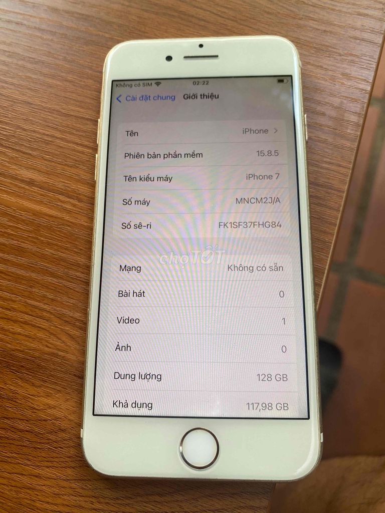 Apple iPhone 7 128GB Hồng Zin. Mua bán Điện thoại tại Quận Hải Châu Đà Nẵng được đăng bởi Phong Lighter  hình 1