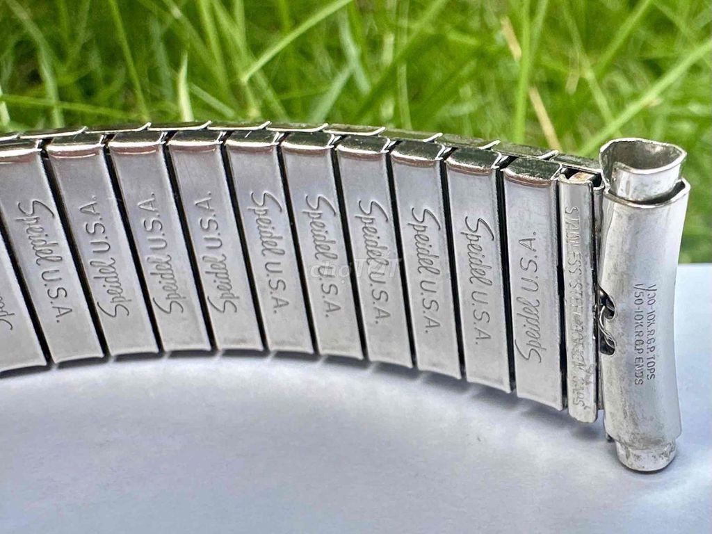 Dây đồng hồ Speidel Vàng trắng 10K 22mm-16mm. Mua bán Phụ kiện thời trang khác tại Quận Bình Tân Tp Hồ Chí Minh được đăng bởi Vintage Watch hình 1