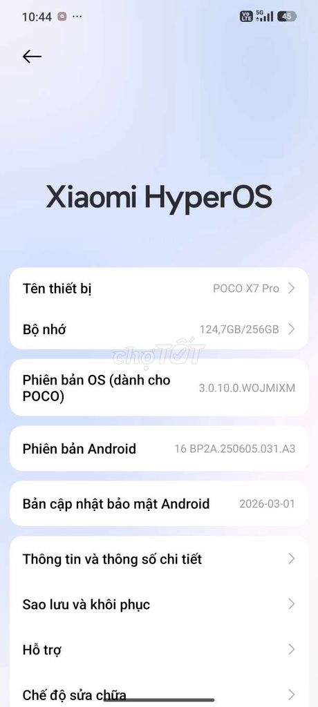 Xiaomi POCO X7 Pro 256GB Đen. Mua bán Điện thoại tại Huyện Hóc Môn Tp Hồ Chí Minh được đăng bởi Trí Nguyễn hình 1