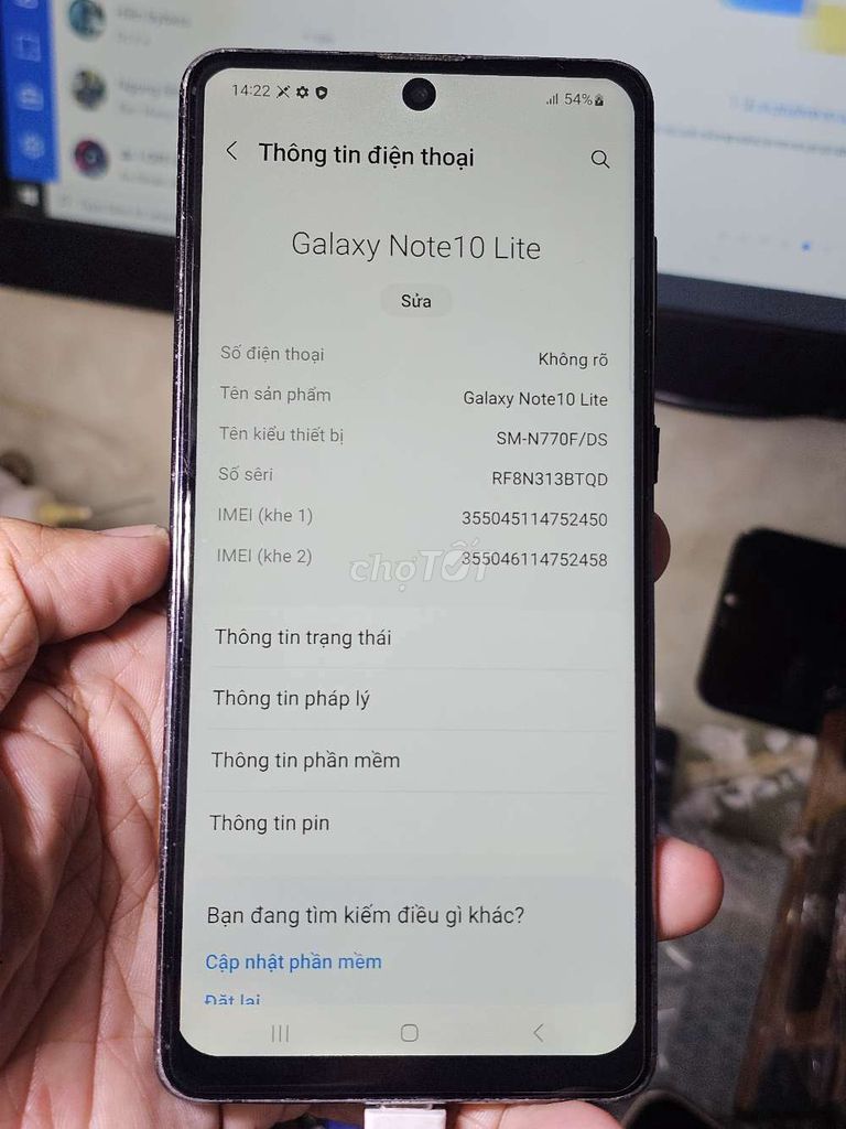  Galaxy Note10 Lite 128GB VN giá rẻ bèo nhèo . Mua bán Điện thoại tại Quận 8 Tp Hồ Chí Minh được đăng bởi Thiên Hòa mobile  hình 1