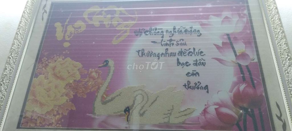 Tranh đá Thiên nga hoa sen trang trí. Mua bán Cây cảnh, đồ trang trí tại Thành phố Biên Hòa Đồng Nai được đăng bởi gia huy hình 1