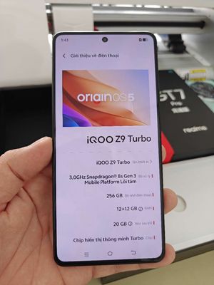 Vivo iQOO Z9 Turbo 256GB đen. Mua bán Điện thoại tại Thành phố Dĩ An Bình Dương được đăng bởi Bờm Mobile