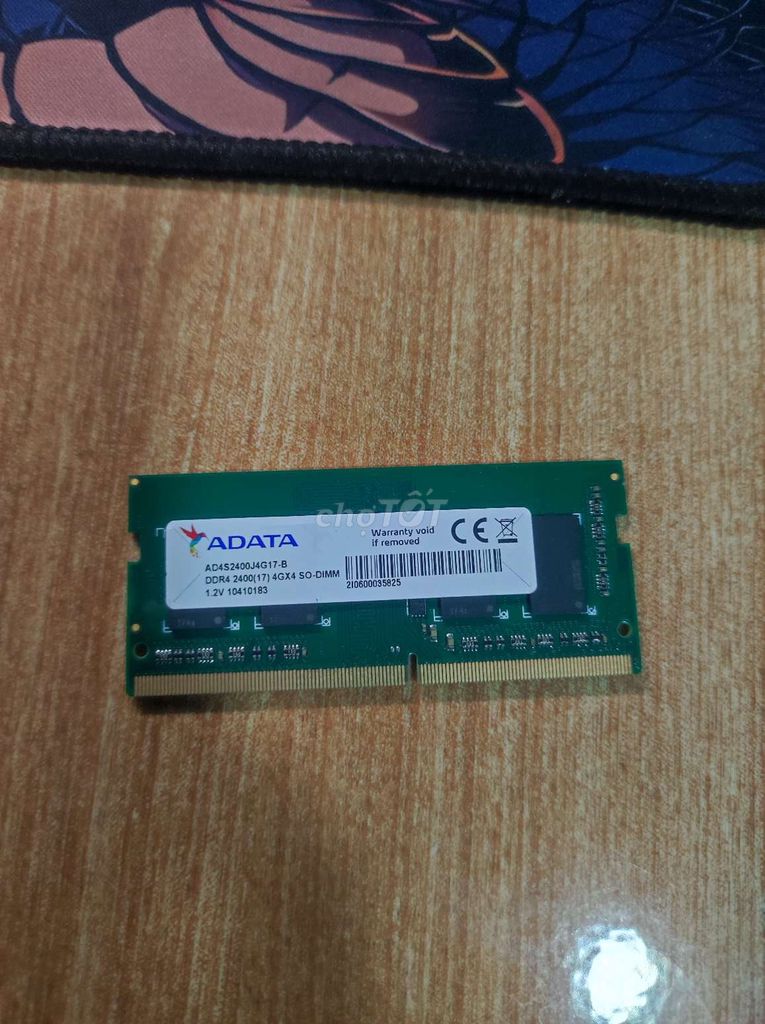 RAM ADATA AD4S2400J4G17-B DDR4 4GB. Mua bán Linh kiện (RAM, Card...) tại Huyện Di Linh Lâm Đồng được đăng bởi Nguyên Cao hình 1