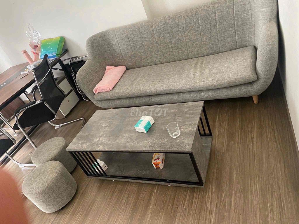 Ghế sofa Vải Xám 2m. Mua bán Bàn ghế tại Huyện Hoài Đức Hà Nội được đăng bởi Khang Tran hình 1