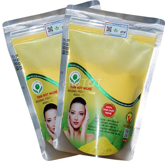 Tinh bột nghệ Hoàng Minh Châu Hưng Yên túi 500g