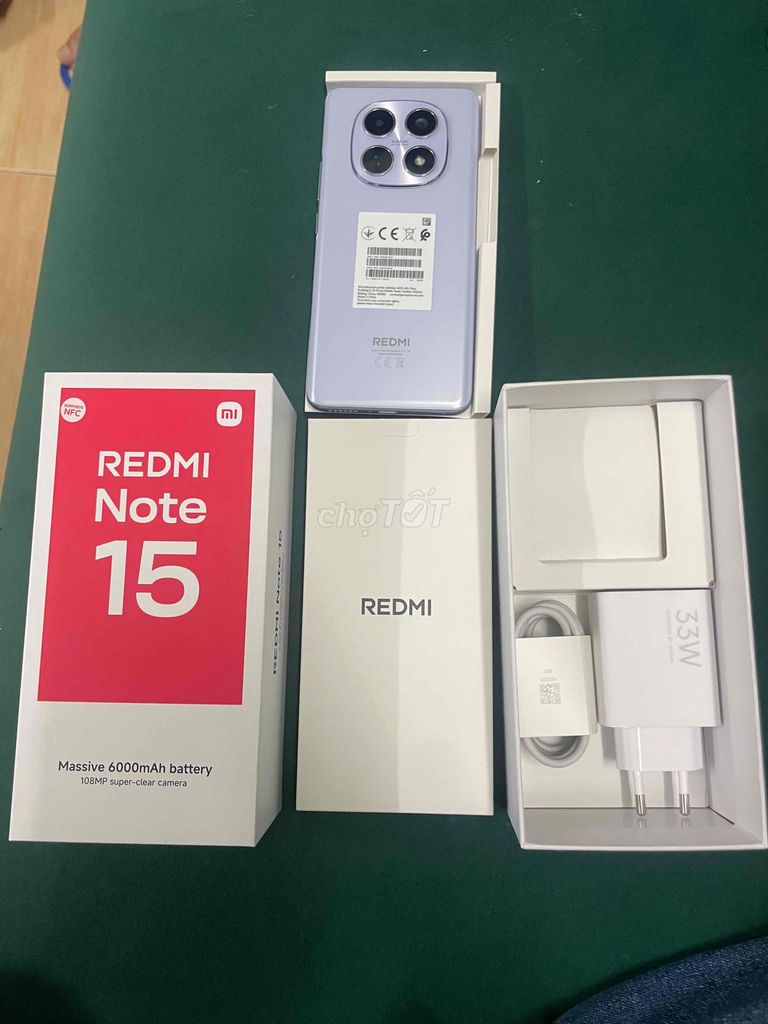 Xiaomi Redmi Note 15 128GB Tím. Mua bán Điện thoại tại Thành phố Thủ Đức Tp Hồ Chí Minh được đăng bởi Thịnh Nguyễn hình 1