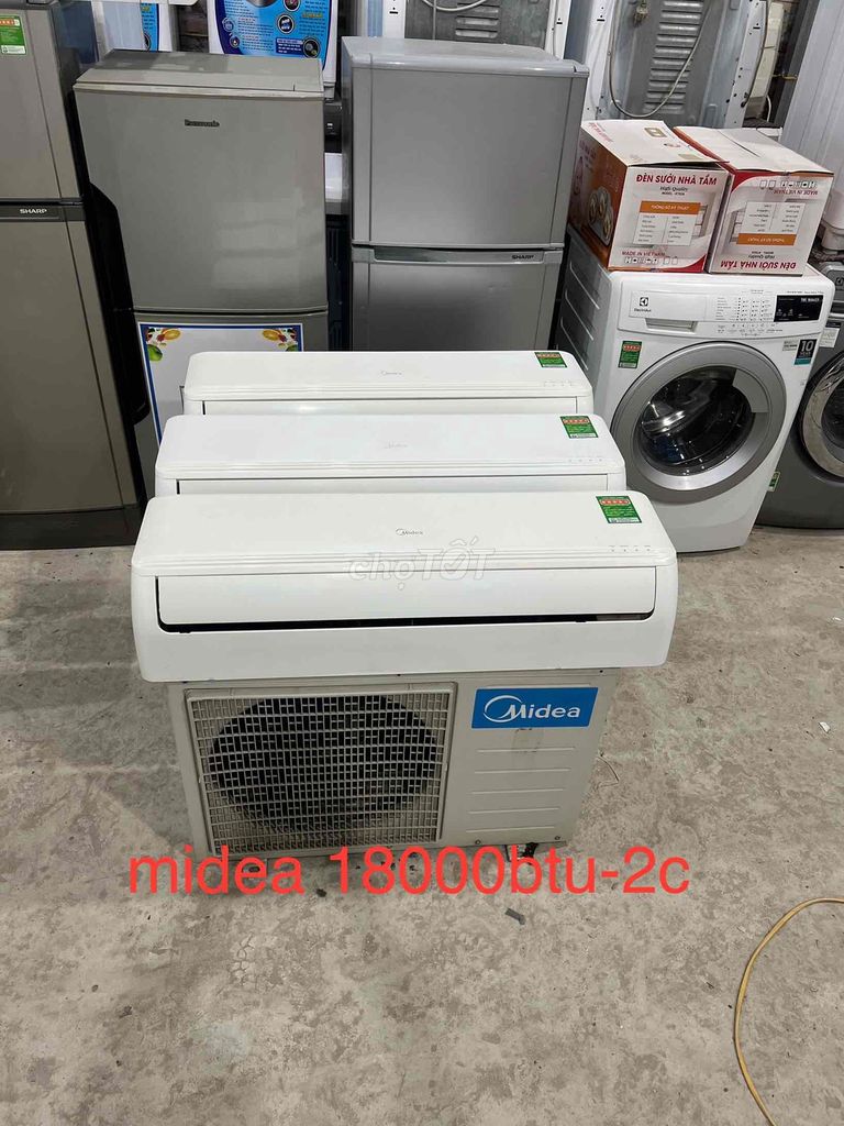 điều hoà midea 18000btu 2 chiều