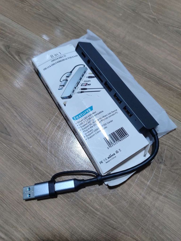 Hub USB 8 trong 1. Mua bán Phụ kiện (Màn hình, Chuột...) tại Quận 3 Tp Hồ Chí Minh được đăng bởi Tạp Hoá 1980s hình 1