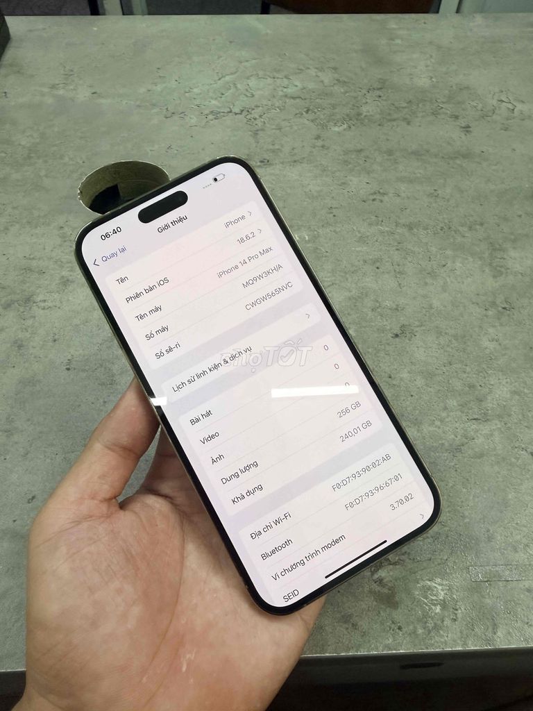 Apple iPhone 14 Pro Max 256GB 85%. Mua bán Điện thoại tại Quận Ngũ Hành Sơn Đà Nẵng được đăng bởi Nghĩa  hình 1