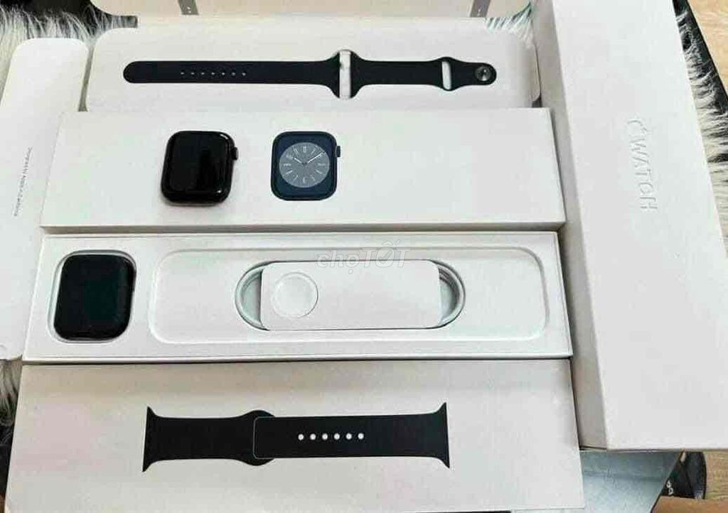 bán apple watch sr8/41 Đen likennew pin 100%