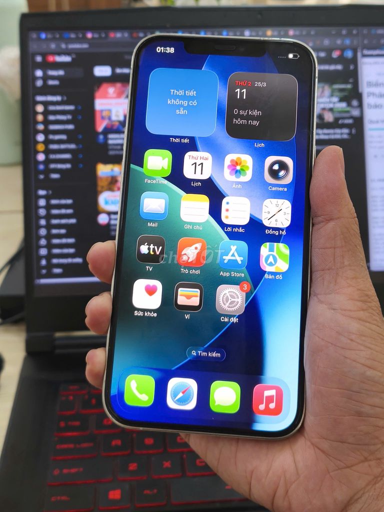 iPhone 12 Pro Max 256GB Trắng. Mua bán Điện thoại tại Thành phố Dĩ An Bình Dương được đăng bởi Dương Hoàng Tiến hình 1