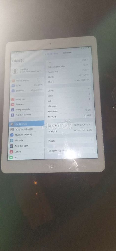 Bán máy ipad air. Mua bán Máy tính bảng tại Quận Hải Châu Đà Nẵng được đăng bởi Nguyễn thị tiết hạnh hình 1