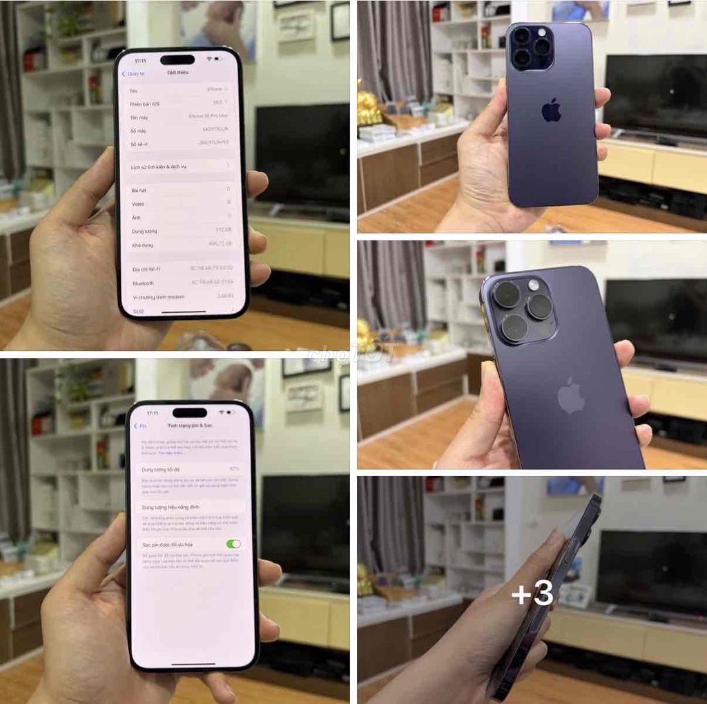 iPhone 14 Pro Max 512GB Tím FULLBOX APPLE 2024. Mua bán Điện thoại tại Quận Thanh Xuân Hà Nội được đăng bởi Nguyễn Huy Dũng hình 1