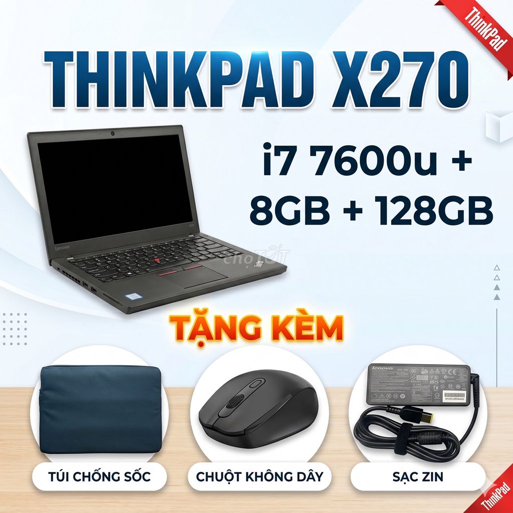 Laptop lenovo X270 I7 7600u. Mua bán Laptop tại Thành phố Thủ Đức Tp Hồ Chí Minh được đăng bởi Wict Electronic hình 1