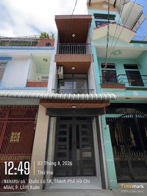 Bán nhà 3 tầng HXH 5m, Linh Xuân ngay QL1K, Phạm Văn Đồng, giá chỉ nhỉ