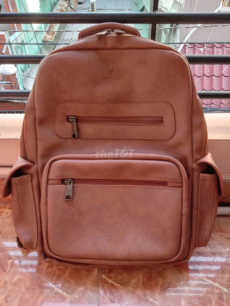 Balo Lee & Tee Da Nâu Unisex 99%. Mua bán Túi xách tại Quận 10 Tp Hồ Chí Minh được đăng bởi Van To hình 1