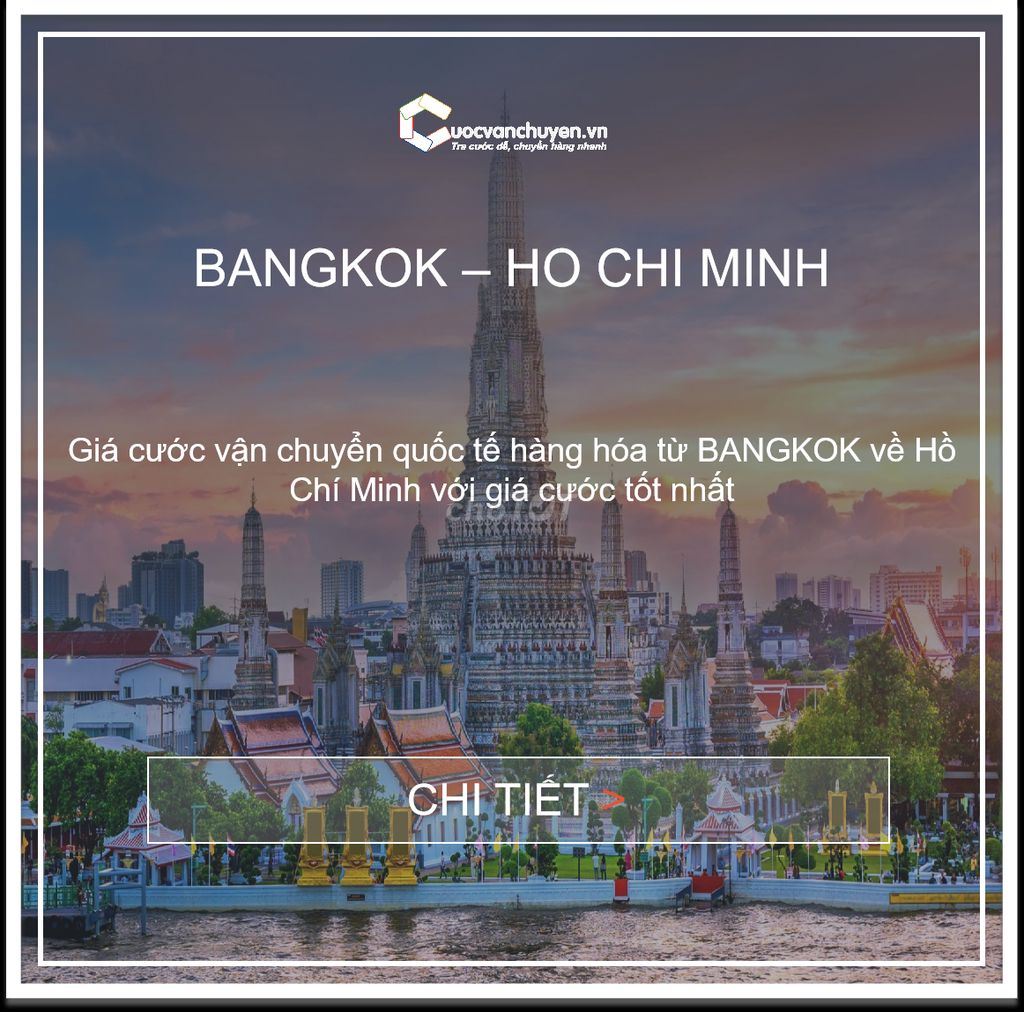 Vận chuyển chính ngạch từ Bangkok về Hồ Chí Minh