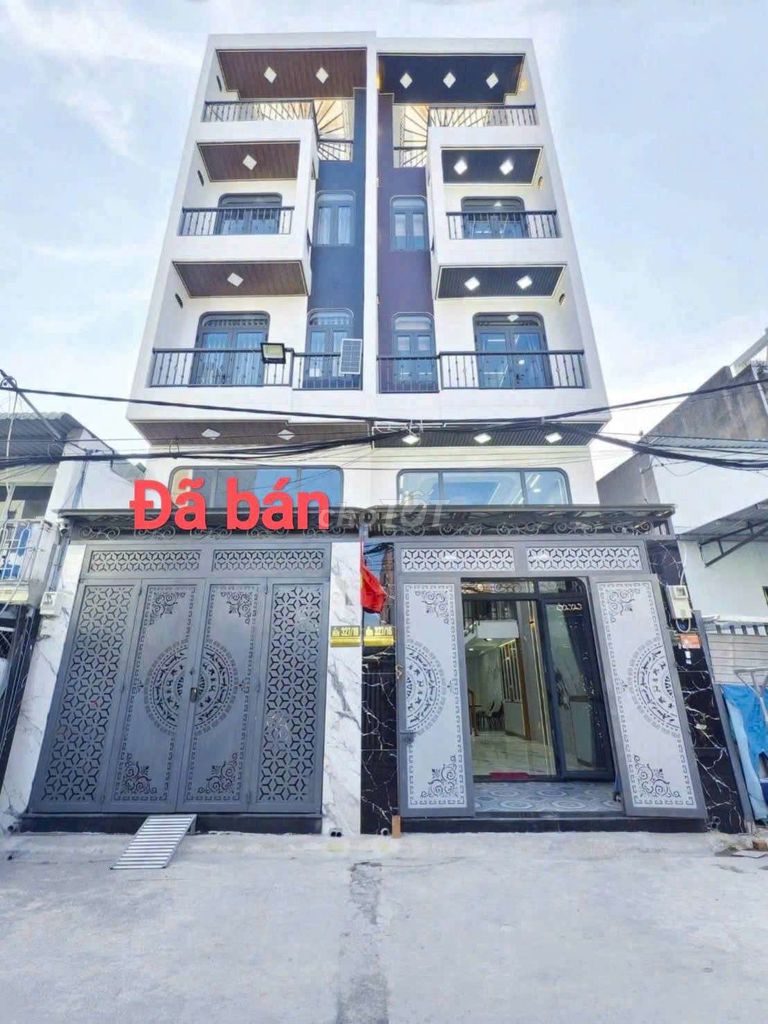 Nhà phố 4x14m 1lững 3 lầu đường 8m thông gần công viên Tân thới hiệp21