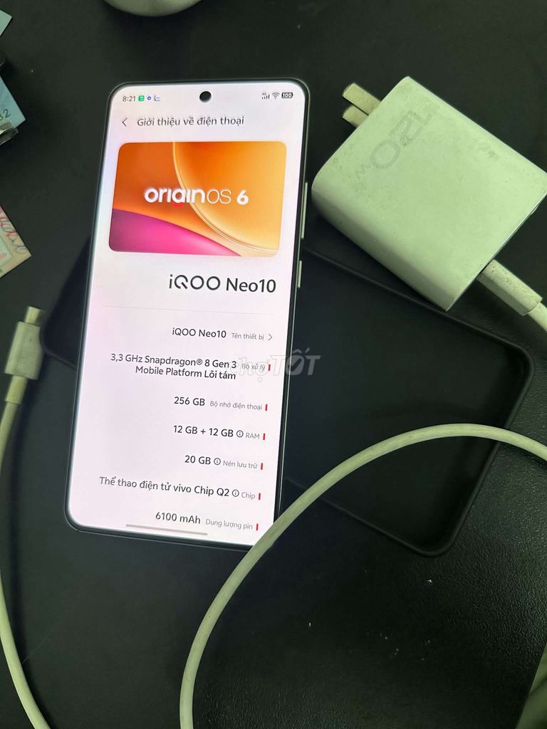 iQOO Neo 10 12GB/256GB Trắng Snapdragon 8 Gen 3. Mua bán Điện thoại tại Quận Ngũ Hành Sơn Đà Nẵng được đăng bởi Hung hình 1