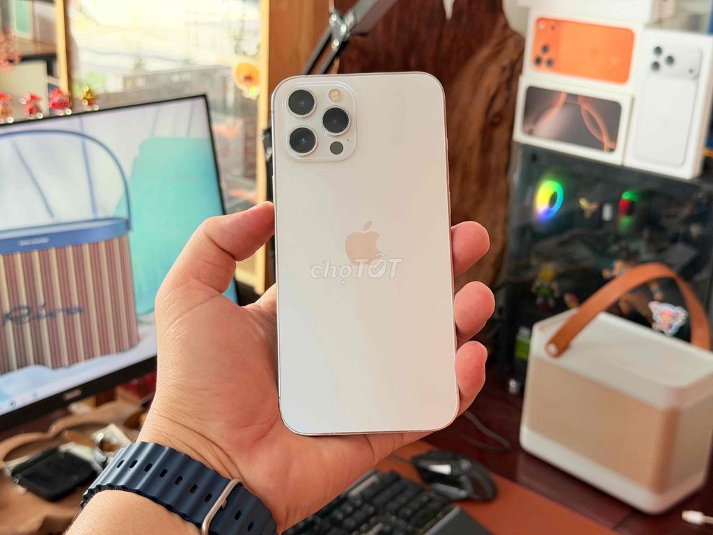 Apple iPhone 12 Pro Max 128GB Trắng xách tay Mỹ. Mua bán Điện thoại tại Quận Ninh Kiều Cần Thơ được đăng bởi TRƯƠNG QUỲNH hình 1