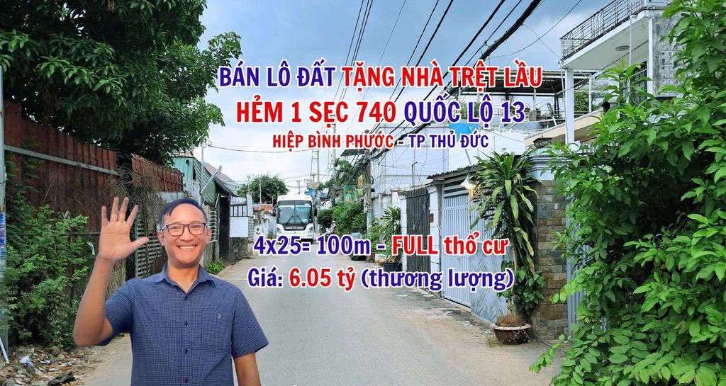 Bán Nhà Trệt Lầu Hẻm 6m 740 Quốc Lộ 13 phường Hiệp Bình Phước Thủ Đức