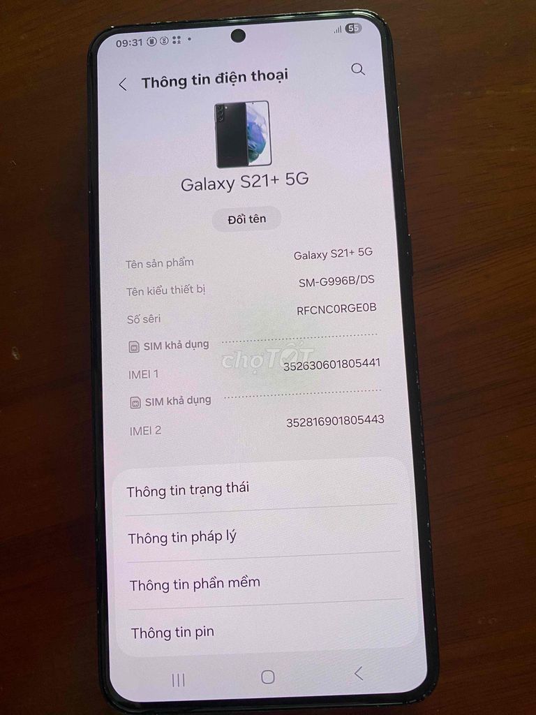 Samsung S21plus 5g 8/128g nguyên Zin. Mua bán Điện thoại tại Huyện Củ Chi Tp Hồ Chí Minh được đăng bởi Linh hình 1