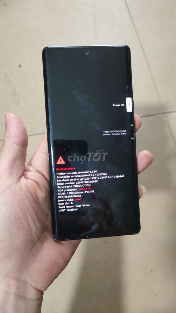 Google Pixel 6pro Xám Lỗi. Mua bán Điện thoại tại Quận Tân Phú Tp Hồ Chí Minh được đăng bởi Viet hình 1