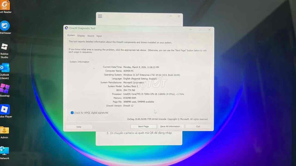 Microsoft Surface Book 2 i5-7300u 8GB. Mua bán Laptop tại Huyện Nghĩa Hưng Nam Định được đăng bởi Dương Văn Huấn hình 1
