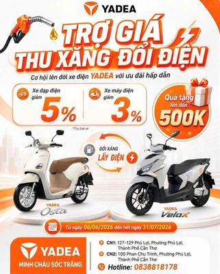 Mua xe đạp điện YADEA chỉ cần đưa trước 10%