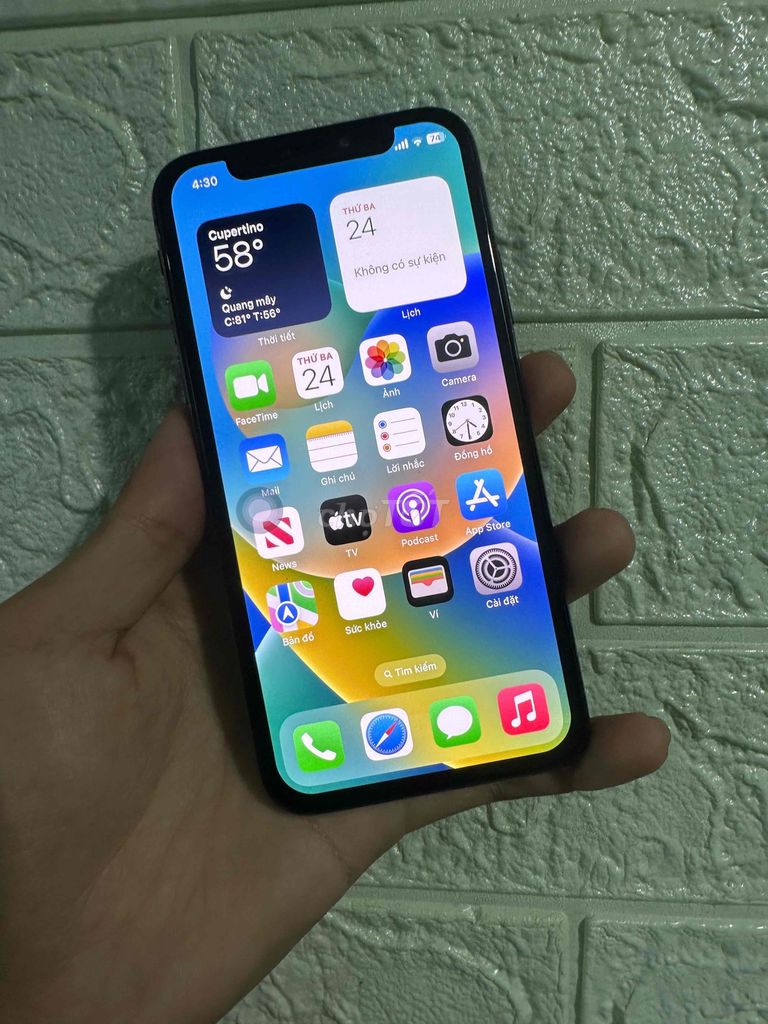 Apple iPhone X 64GB Đen Đã qua sử dụng. Mua bán Điện thoại tại Huyện Long Hồ Vĩnh Long được đăng bởi Nguyễn Bảo hình 1