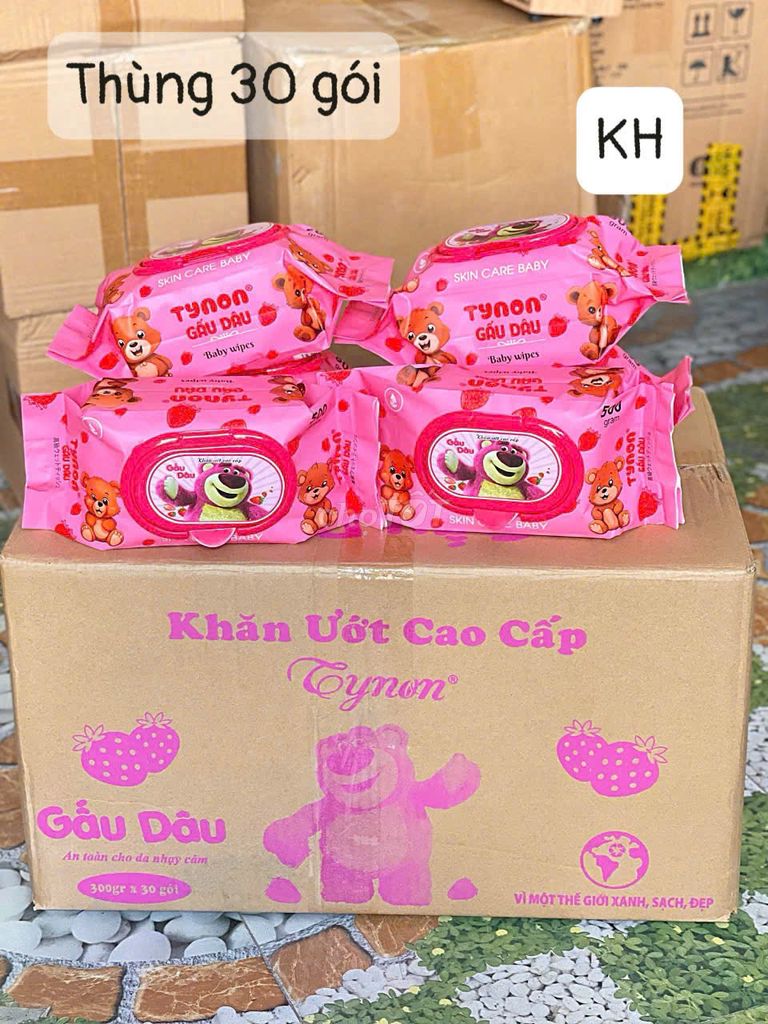 KHĂN ƯỚT GẤU DÂU LOTSO – GÓI 500G-Full các loại. Mua bán Mẹ và bé tại Thành phố Biên Hòa Đồng Nai được đăng bởi Phạm Quỳnh hình 1