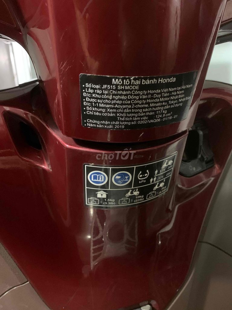 Honda SH Mode 2019 Nguyên Zin Chính Chủ Biển 29. Mua bán Xe máy tại Quận Hoàng Mai Hà Nội được đăng bởi Tuấn Giang hình 3