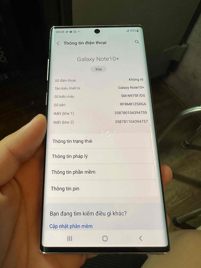Samsung Note 10+ Mã VN 2sim, ram 12/256. Mua bán Điện thoại tại Quận 12 Tp Hồ Chí Minh được đăng bởi Ngô Đức Duy hình 1