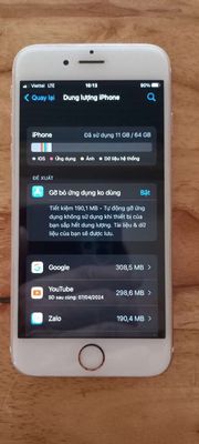 iPhone 6S 64GB Quốc tế Hồng, icloud chính chủ .