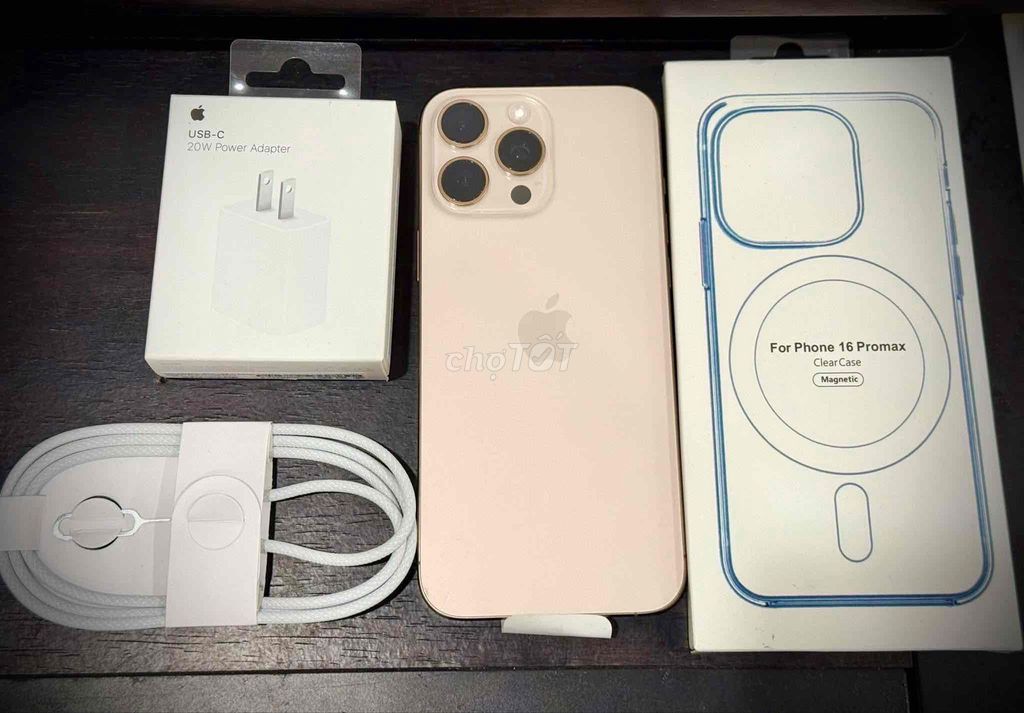 iPhone 16 Pro Max 256GB Cát Sa mạc. Mua bán Điện thoại tại Quận Cái Răng Cần Thơ được đăng bởi Phúc An Watch hình 1