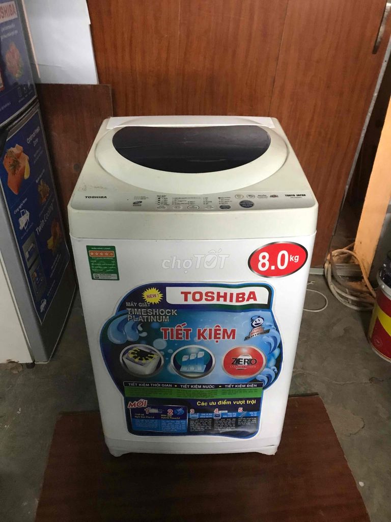 Máy giặt Toshiba 8.0kg đẹp zin chạy êm