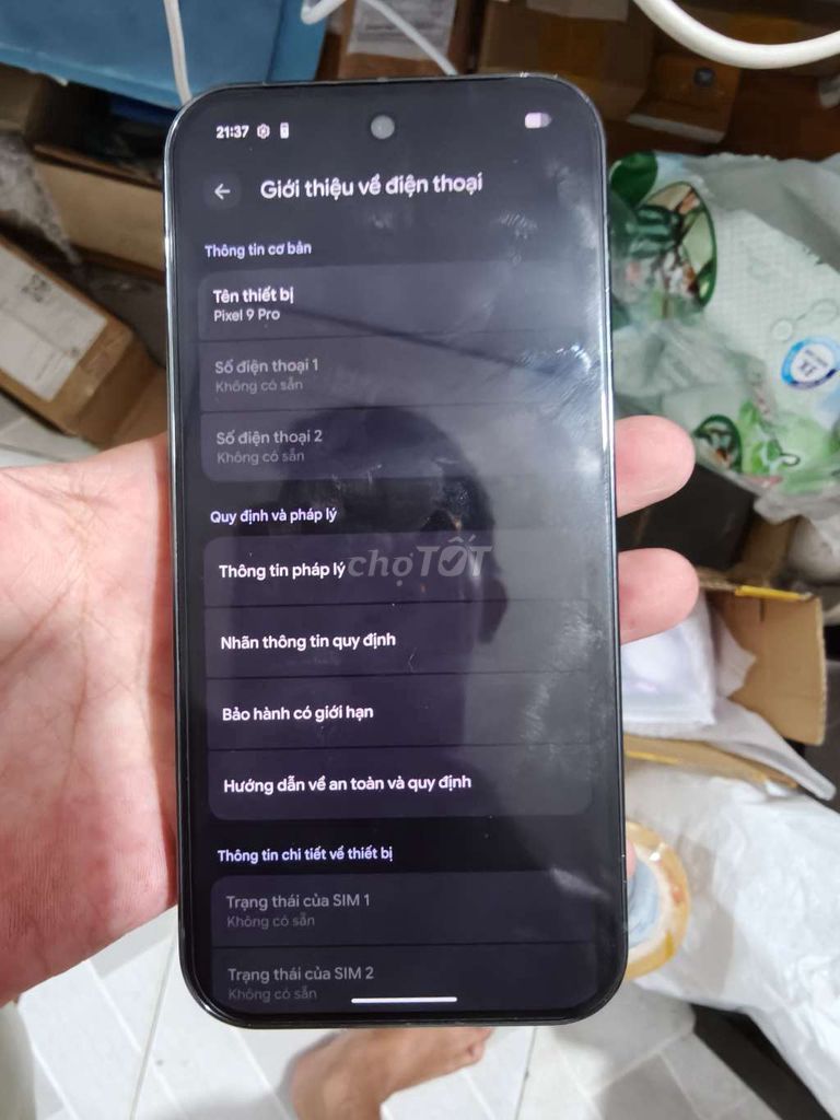Google Pixel 9 Pro Nguyên zin. Mua bán Điện thoại tại Thành phố Bến Tre Bến Tre được đăng bởi Từ Tuấn Bến Tre hình 1