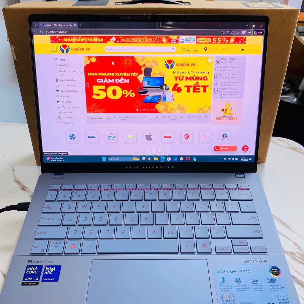 Asus Vivobook S14 OLED 2.8K Ultra 5-226V 16G/512GB. Mua bán Laptop tại Quận Ninh Kiều Cần Thơ được đăng bởi Võ Diện hình 1