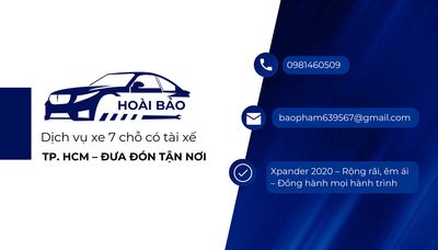 Dịch vụ xe 7 chỗ đưa đón tiện nghi, chu đáo. Dịch vụ tại Huyện Bình Chánh Tp Hồ Chí Minh được đăng bởi Pham hoai bao
