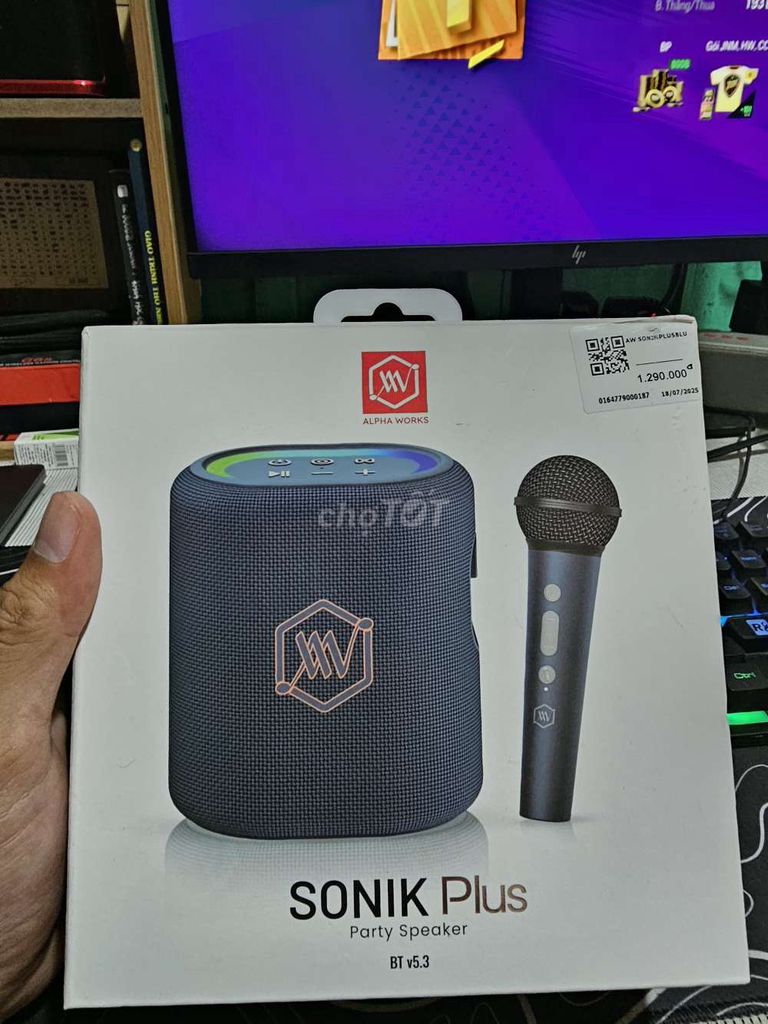 Loa karaoke Alpha Works AW-SONIK Plus Xanh đen. Mua bán Tivi, Âm thanh tại Thành phố Long Xuyên An Giang được đăng bởi Thanh Nhàn hình 1